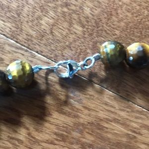 on line Jewelry - Tigers eye gem stone NWOT faceted looks sparkly on line Jewelry - Tigers eye gem stone NWOT faceted looks sparkly